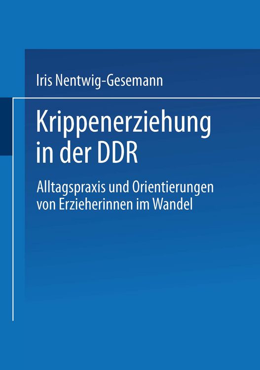 Produktbild: Krippenerziehung in der DDR