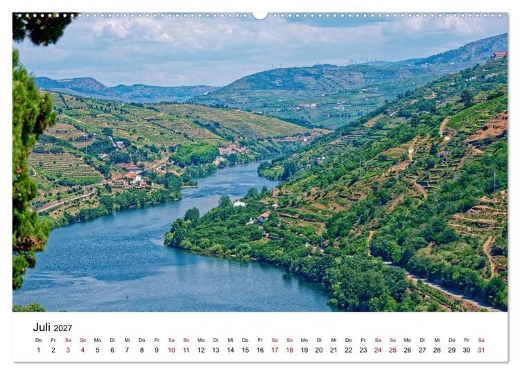 Produktbild: Von Nord nach S&uuml;d - Fahrt &uuml;ber Viseu, Coimbra und Nazar&eacute; (Wandkalender 2027 DIN A2 quer), CALVENDO Monatskalender