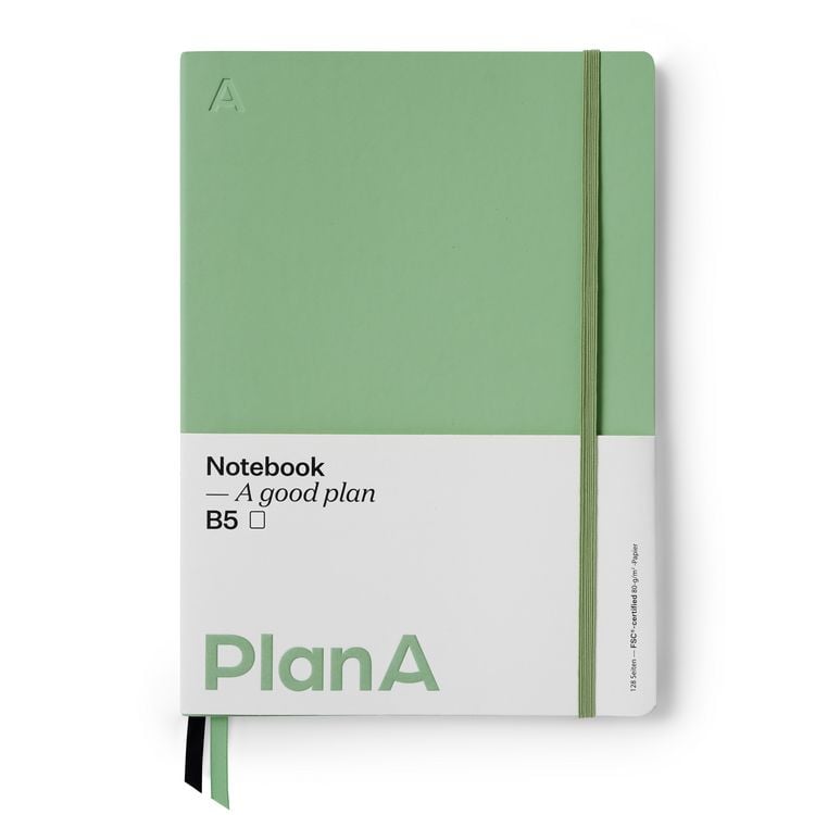 Produktbild: Notizbuch B5 Softcover Blanko Sage Green