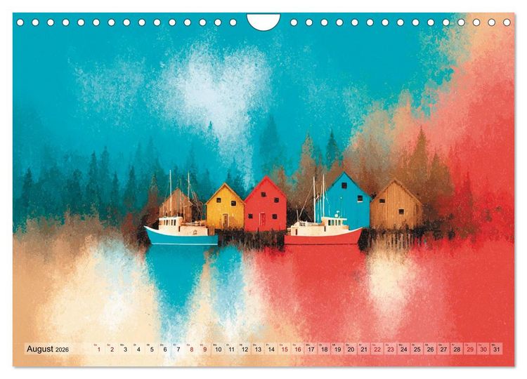 Produktbild: Wenn die Stille in Farbe tropft (Wandkalender 2026 DIN A4 quer), CALVENDO Monatskalender