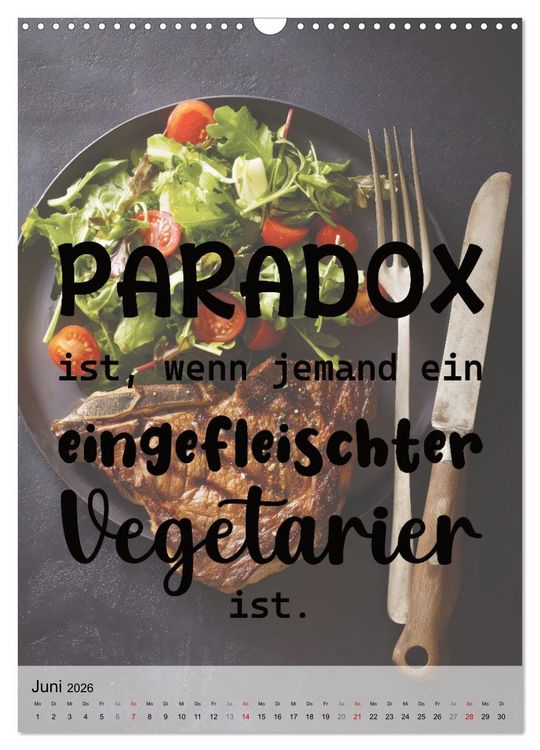 Produktbild: Paradoxien, Widerspr&uuml;che in sich (Wandkalender 2026 DIN A3 hoch), CALVENDO Monatskalender