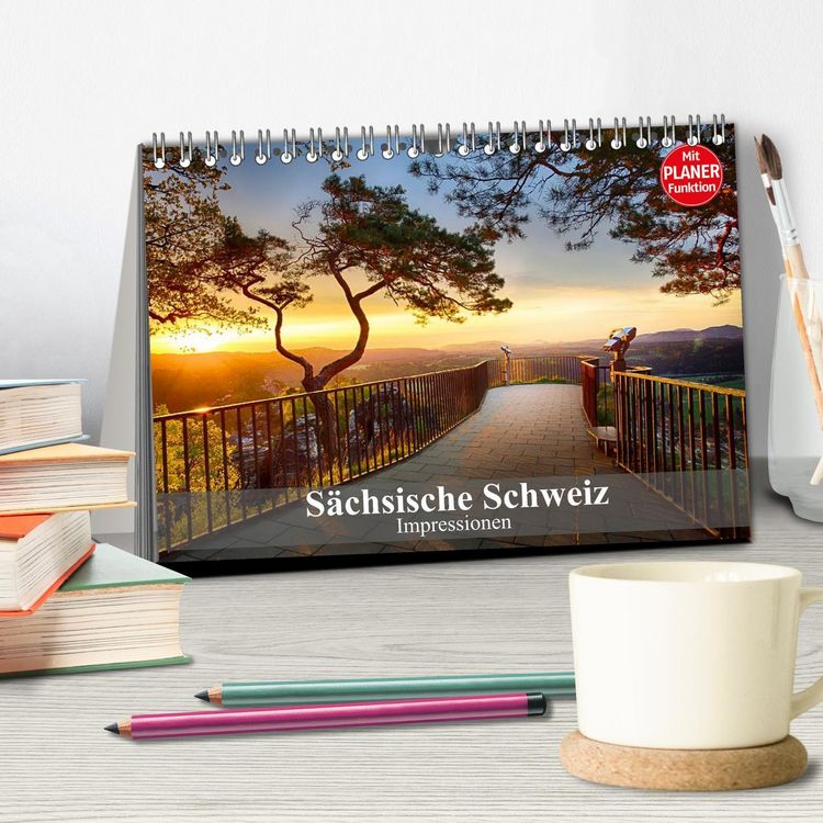 Produktbild: S&auml;chsische Schweiz &ndash; Impressionen (Tischkalender 2026 DIN A5 quer), CALVENDO Monatskalender