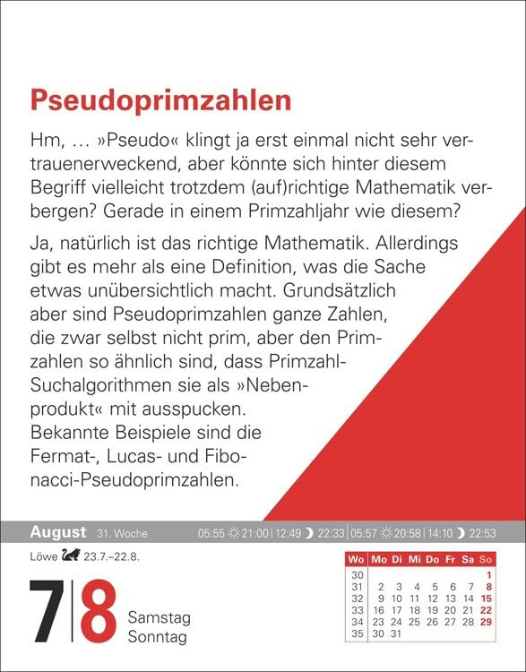 Produktbild: Der Mathematik-Kalender Tagesabrei&szlig;kalender 2027 - Nachts teile ich heimlich durch Null