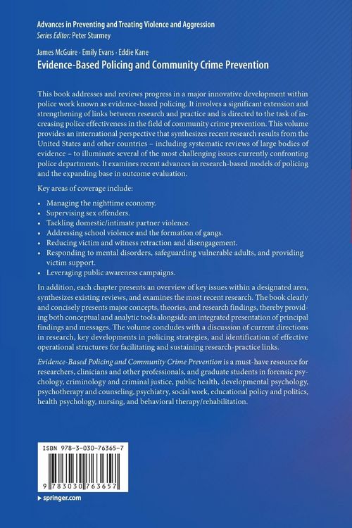 Produktbild: Evidence-Based Policing and Community Crime Prevention