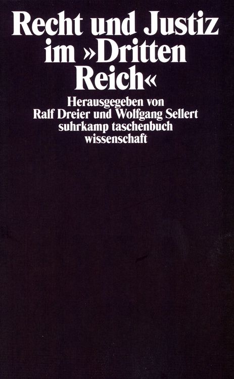 Produktbild: Recht und Justiz im &raquo;Dritten Reich&laquo;