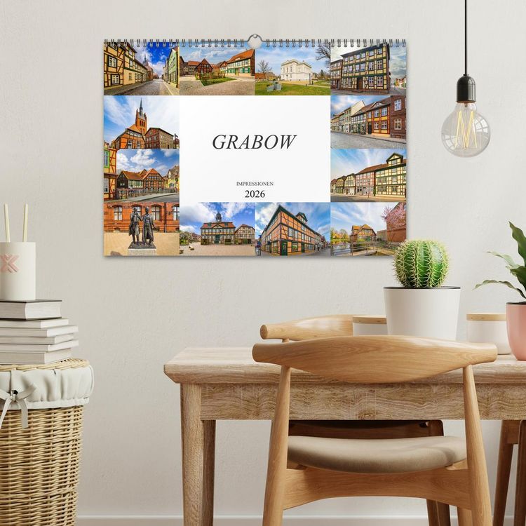 Produktbild: Grabow Impressionen (Wandkalender 2026 DIN A3 quer), CALVENDO Monatskalender