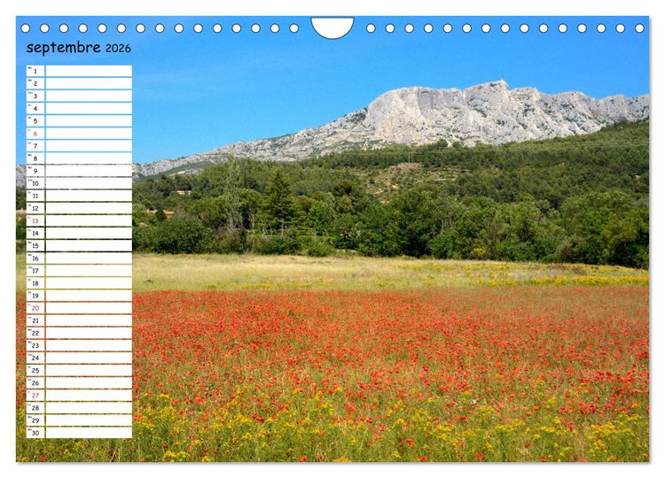 Produktbild: La Montagne Sainte-Victoire &ndash; dans les pas de C&eacute;zanne (Calendrier mural 2026 DIN A4 vertical), CALVENDO calendrier mensuel