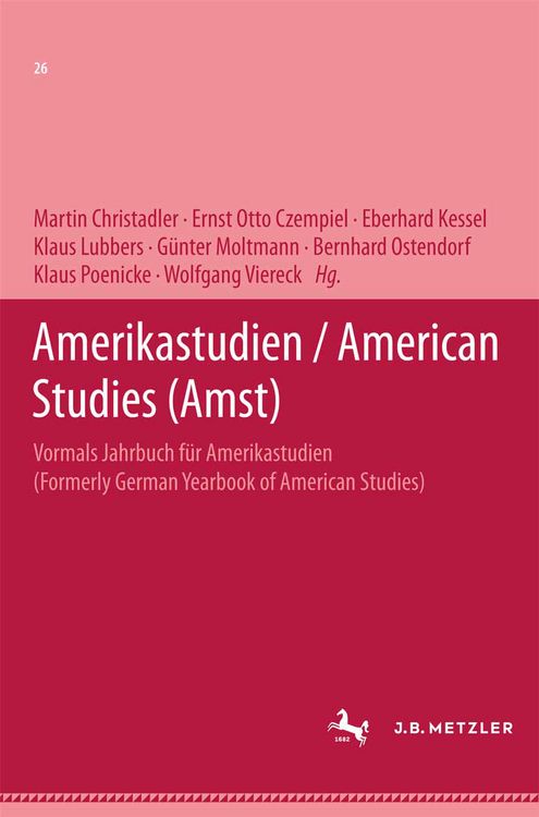 Produktbild: Amerikastudien / American Studies
