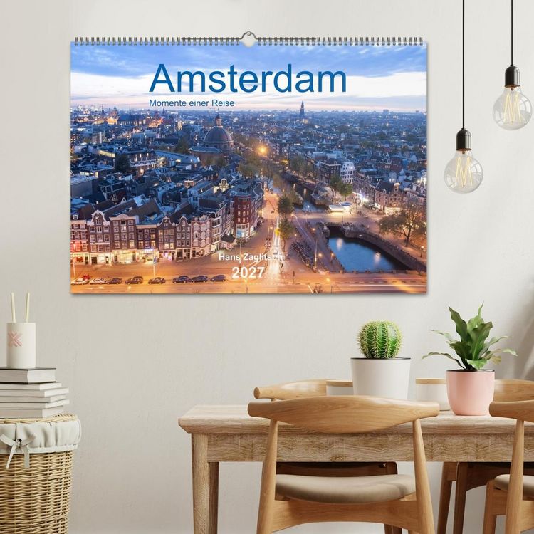 Produktbild: Amsterdam - Momente einer Reise (Wandkalender 2027 DIN A2 quer), CALVENDO Monatskalender