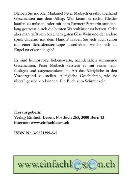 Produktbild: Bleiben Sie mobile, Madame!