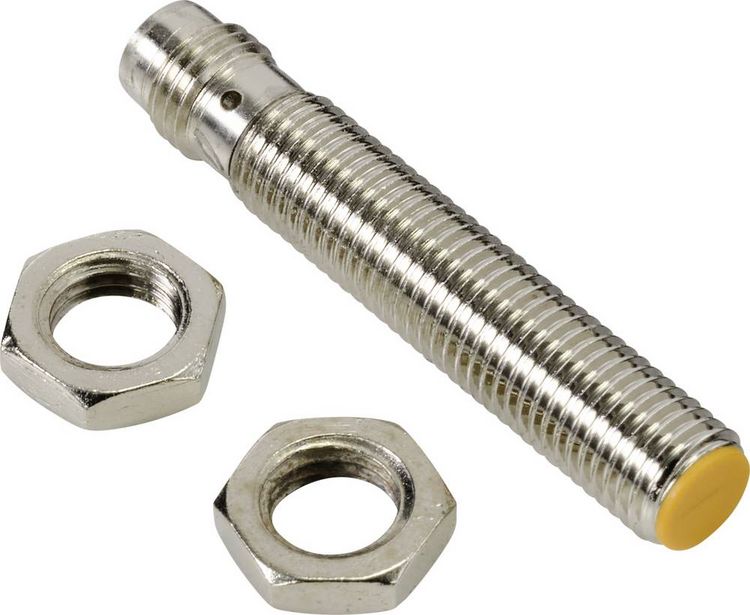 Produktbild: TRU COMPONENTS N&auml;herungsschalter Induktiv TC-9393048 TC-9393048 M8 b&uuml;ndig PNP (&Oslash; x L) 8 mm x 45.6 mm