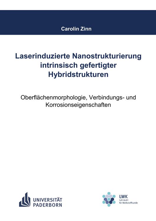 Produktbild: Laserinduzierte Nanostrukturierung intrinsisch gefertigter Hybridstrukturen