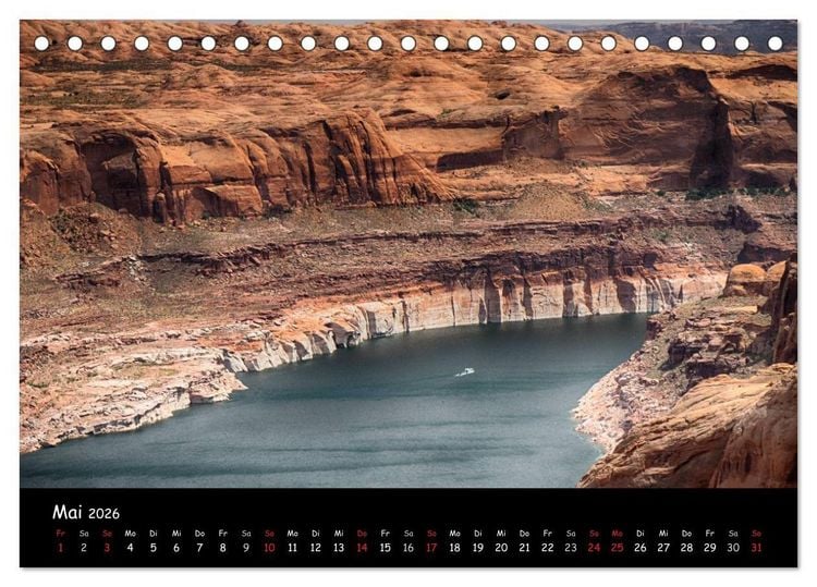 Produktbild: Traumlandschaften im Westen der USA (Tischkalender 2026 DIN A5 quer), CALVENDO Monatskalender