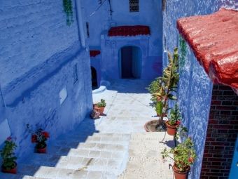 Produktbild: CALVENDO Puzzle Unterwegs in Chefchaouen | 1000 Teile Lege-Gr&ouml;&szlig;e 64x48cm Foto-Puzzle f&uuml;r gl&uuml;ckliche Stunden