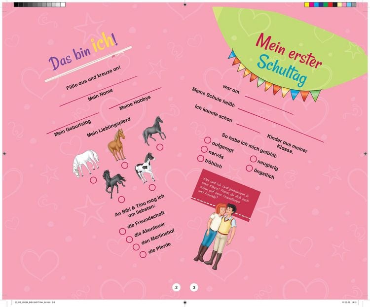 Produktbild: Bibi & Tina - Ich bin jetzt ein Schulkind I Schult&uuml;tenbuch