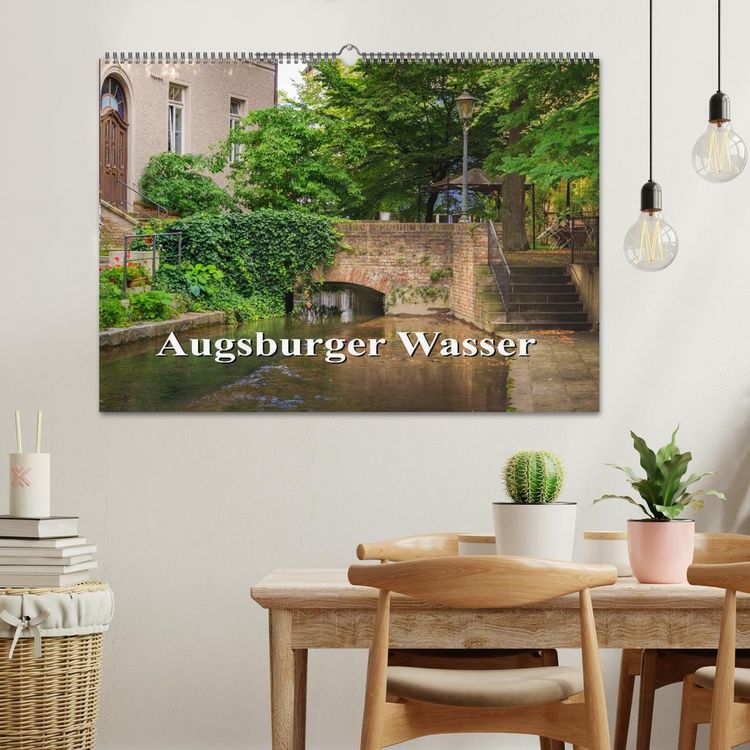 Produktbild: Augsburger Wasser (Wandkalender 2026 DIN A2 quer), CALVENDO Monatskalender