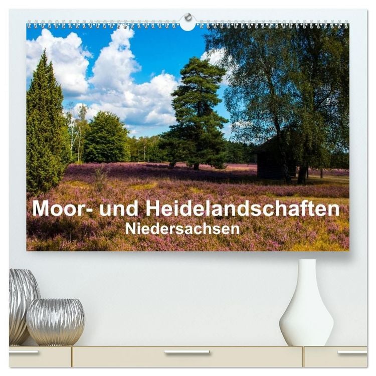 Produktbild: Moor- und Heidelandschaften Niedersachsen (hochwertiger Premium Wandkalender 2027 DIN A2 quer), Kunstdruck in Hochglanz