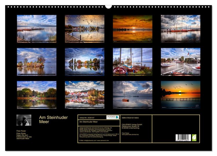 Produktbild: Am Steinhuder Meer (Wandkalender 2026 DIN A2 quer), CALVENDO Monatskalender