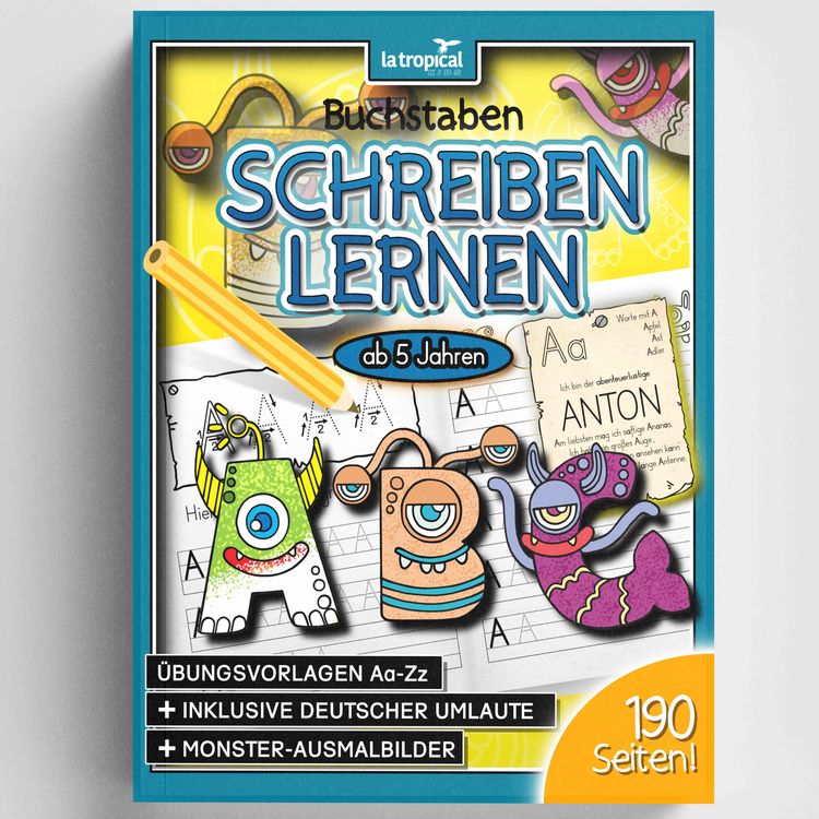 Produktbild: Buchstaben schreiben lernen ab 5 Jahren