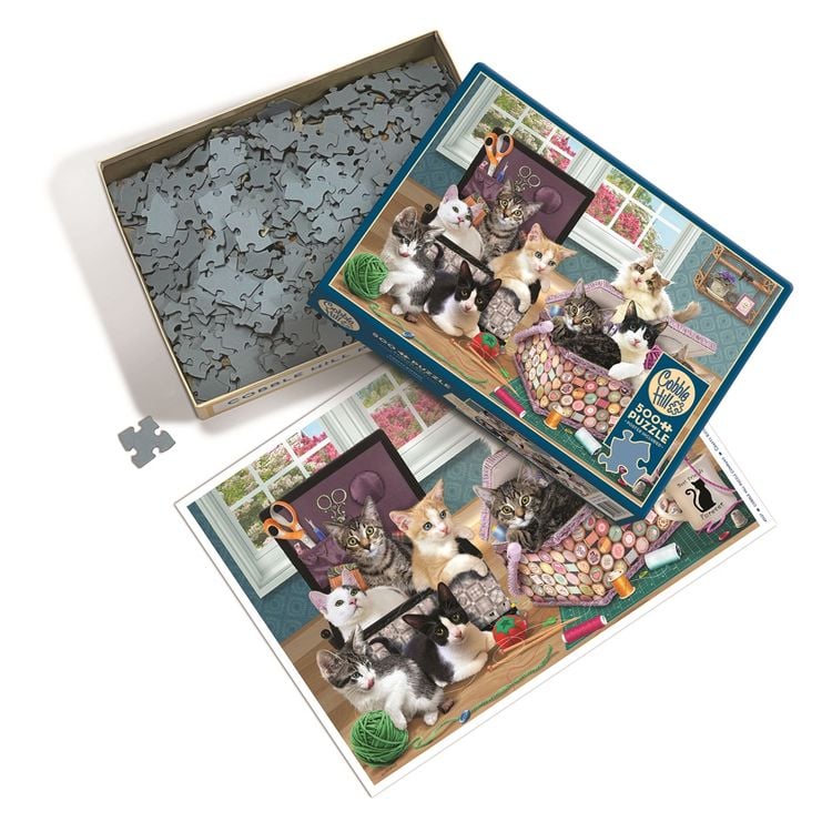 Produktbild: COBBLE HILL PUZZLES - Schlaue K&auml;tzchen 500 Teile
