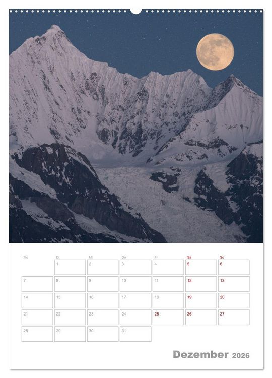 Produktbild: VOLLMOND-Planer - Im Licht der Nacht (Wandkalender 2026 DIN A2 hoch), CALVENDO Monatskalender