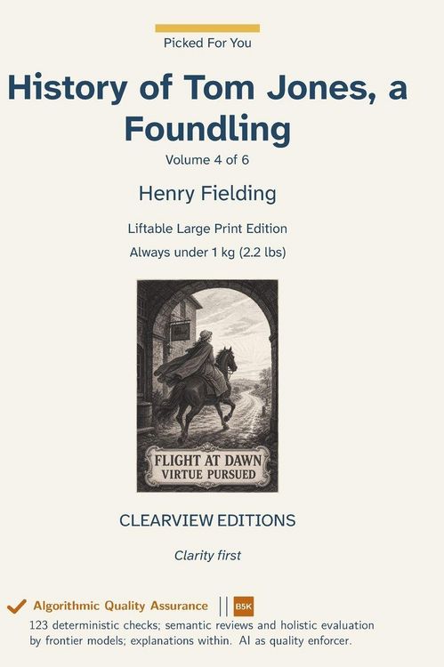 Produktbild: History of Tom Jones, a Foundling - Volume 4 of 6