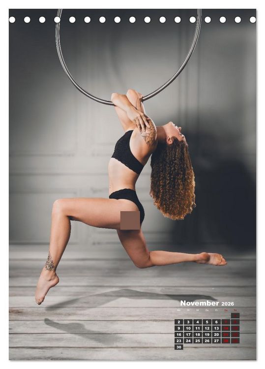 Produktbild: Aerial Hoop Magic (Tischkalender 2026 DIN A5 hoch), CALVENDO Monatskalender