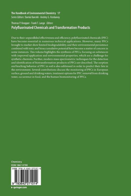 Produktbild: Polyfluorinated Chemicals and Transformation Products