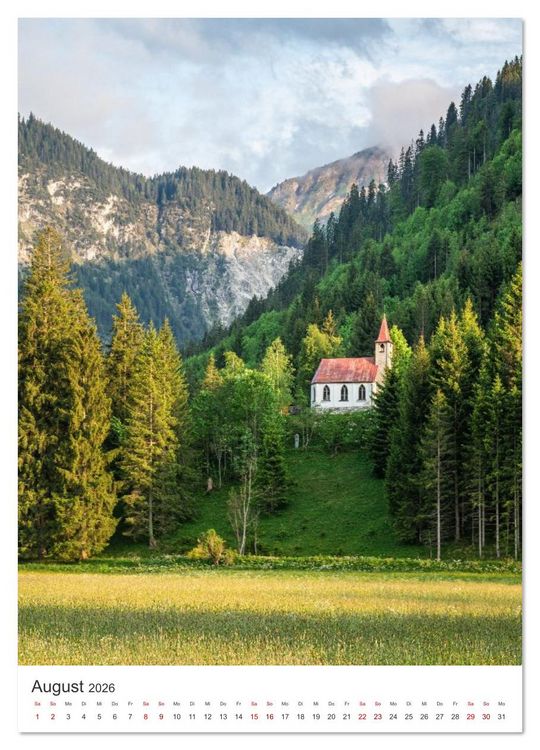 Produktbild: Bergsommer im Tannheimer Tal (hochwertiger Premium Wandkalender 2026 DIN A2 hoch), Kunstdruck in Hochglanz