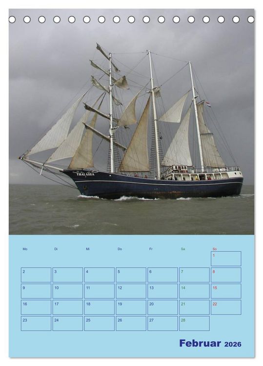 Produktbild: Seefahrer Romantik 2026 (Tischkalender 2026 DIN A5 hoch), CALVENDO Monatskalender