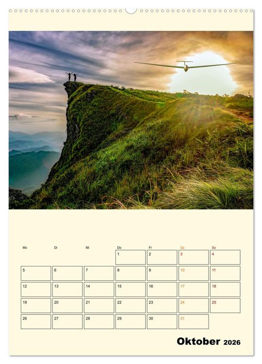 Produktbild: Segelfliegen - dem Himmel ganz nah (hochwertiger Premium Wandkalender 2026 DIN A2 hoch), Kunstdruck in Hochglanz