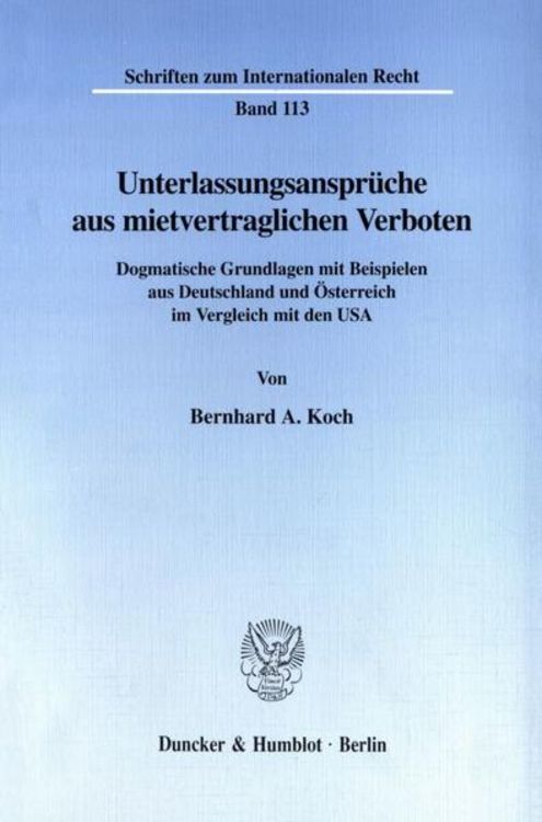 Produktbild: Unterlassungsanspr&uuml;che aus mietvertraglichen Verboten.