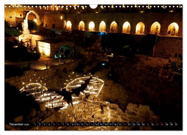 Produktbild: Jerusalem. The Holy City of three religions (Wall Calendar 2026 DIN A3 landscape), CALVENDO 12 Month Wall Calendar