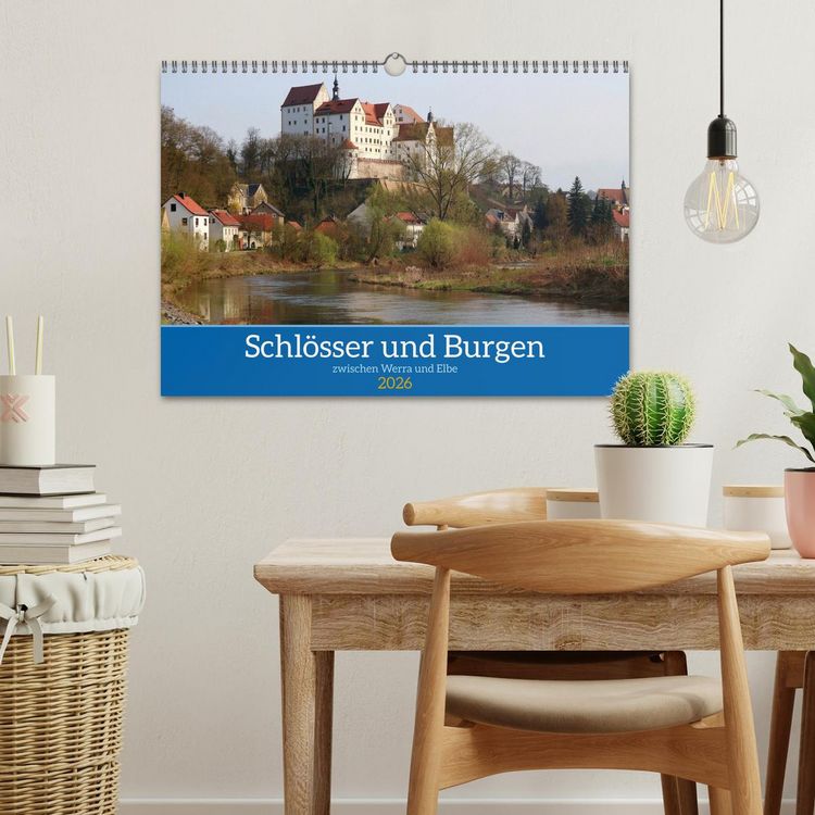 Produktbild: Schl&ouml;sser und Burgen zwischen Werra und Elbe (Wandkalender 2026 DIN A3 quer), CALVENDO Monatskalender