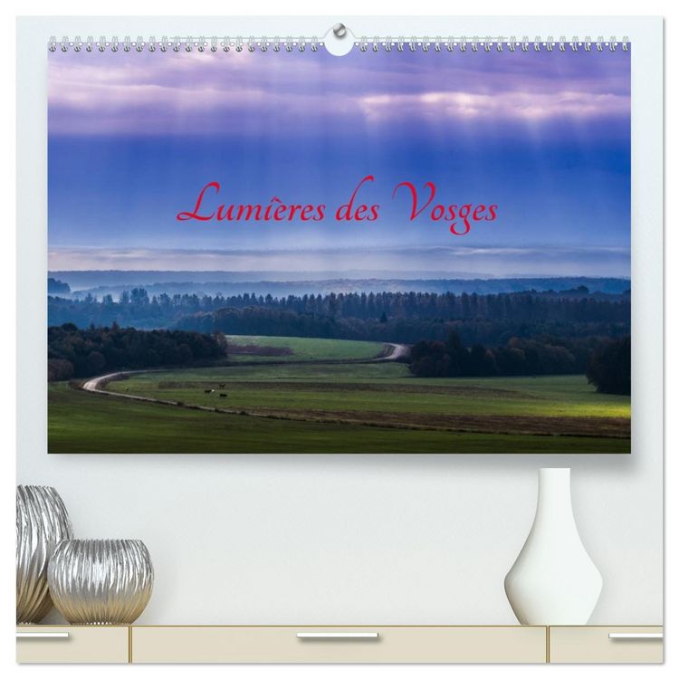 Produktbild: Lumi&egrave;res des Vosges (Calendrier mural 2026 DIN A2 vertical) calendrier de bureau