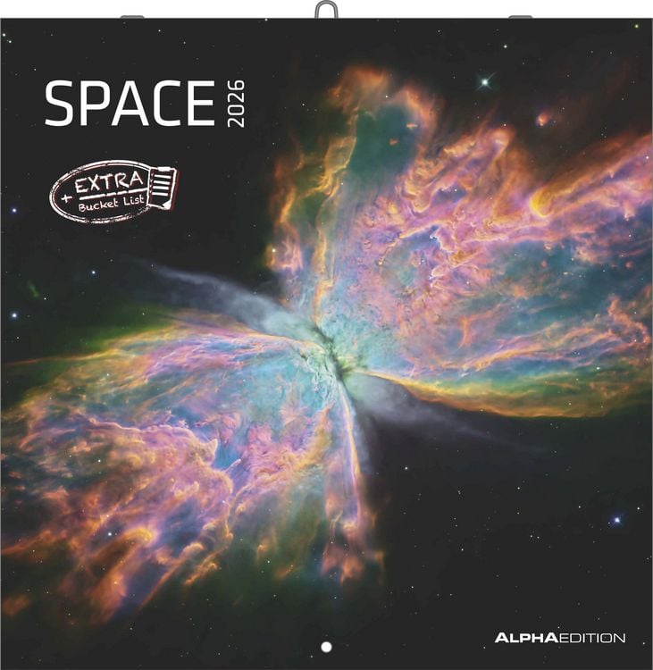 Produktbild: Space 2026 - Broschürenkalender 30x30 cm (30x60 geöffnet) - Kalender mit Platz für Notizen - Weltraum - Bildkalender - Wandplaner - Wandkalender