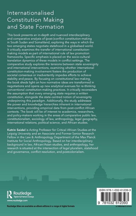 Produktbild: Internationalised Constitution Making and State Formation