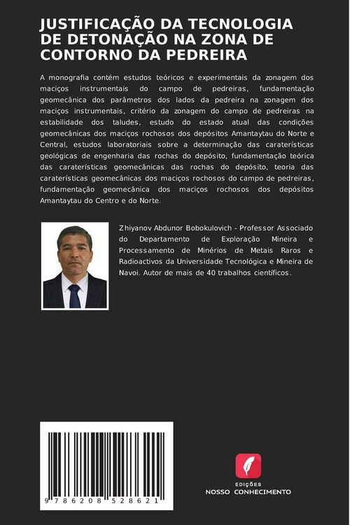 Produktbild: Justifica&ccedil;&atilde;o Da Tecnologia De Detona&ccedil;&atilde;o Na Zona De Contorno Da Pedreira