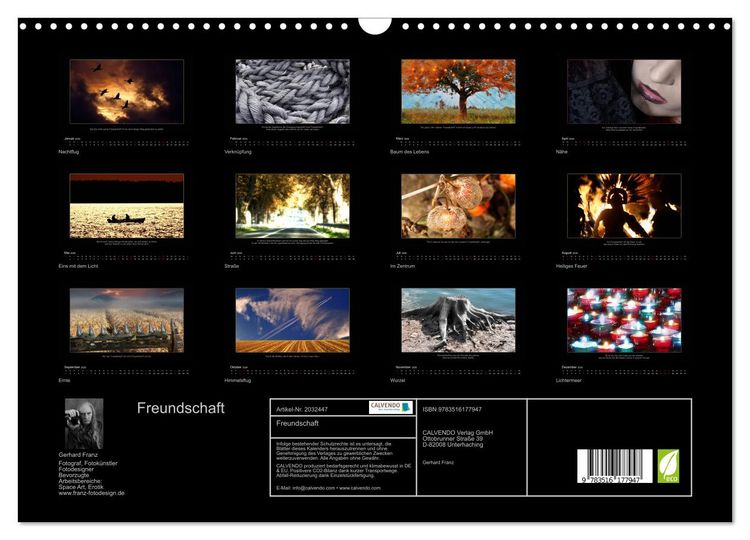 Produktbild: Freundschaft (Wandkalender 2026 DIN A3 quer), CALVENDO Monatskalender