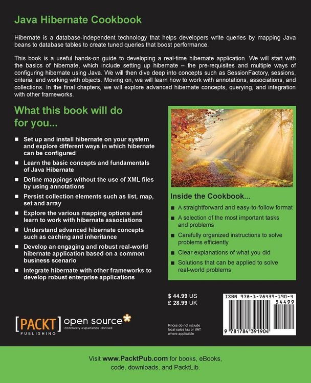 Produktbild: Java Hibernate Cookbook