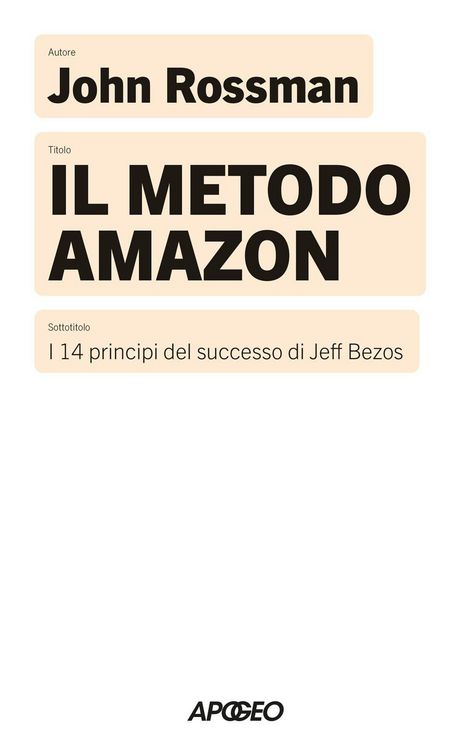 Produktbild: Il metodo Amazon. I 14 principi del successo di Jeff Bezos