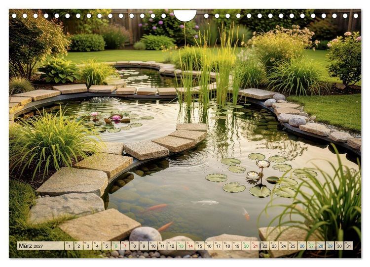 Produktbild: Oase im Garten (Wandkalender 2027 DIN A4 quer), CALVENDO Monatskalender