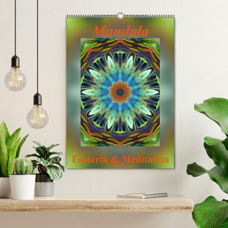 Produktbild: Mandala - Esoterik & Meditation (Wandkalender 2026 DIN A2 hoch), CALVENDO Monatskalender