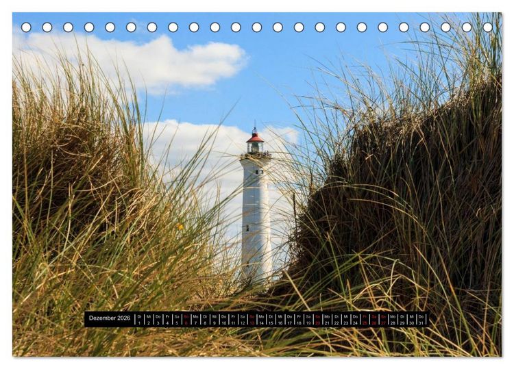 Produktbild: D&auml;nemark Impressionen (Tischkalender 2026 DIN A5 quer), CALVENDO Monatskalender