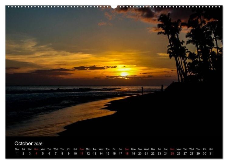 Produktbild: Paradise on Earth HAWAII (High Quality Premium Wall Calendar 2026 DIN A2 landscape),CALVENDO 12 Month Wall Calendar