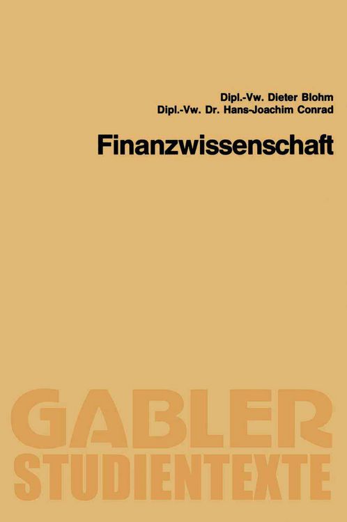 Produktbild: Finanzwissenschaft