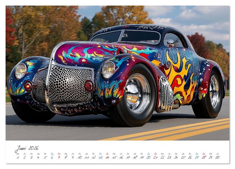 Produktbild: Coole Flitzer (Wandkalender 2026 DIN A3 quer), CALVENDO Monatskalender