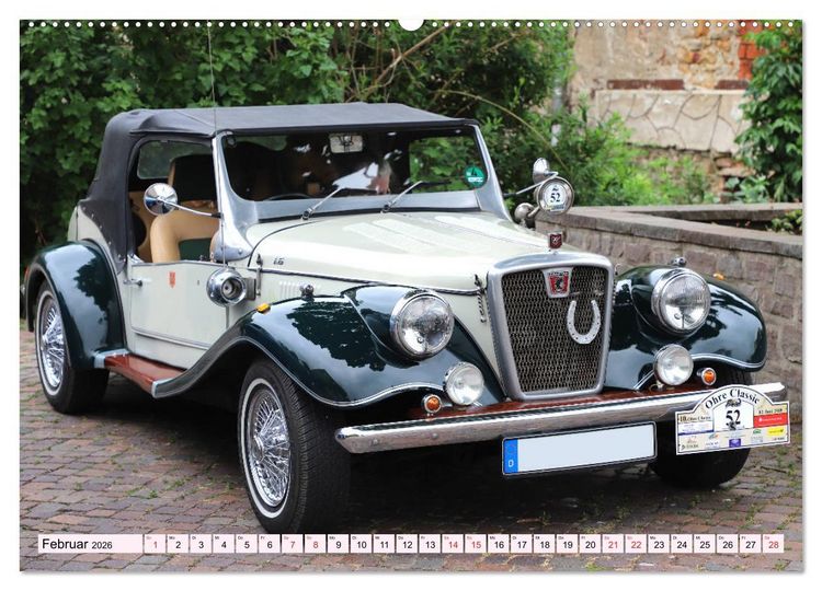 Produktbild: Ohre Classics - Oldtimer auf der Schlossdom&auml;ne in Wolmirstedt (hochwertiger Premium Wandkalender 2026 DIN A2 quer), Kunstdruck in Hochglanz