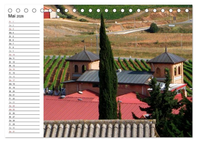 Produktbild: Jakobsweg - Camino Frances (Tischkalender 2026 DIN A5 quer), CALVENDO Monatskalender