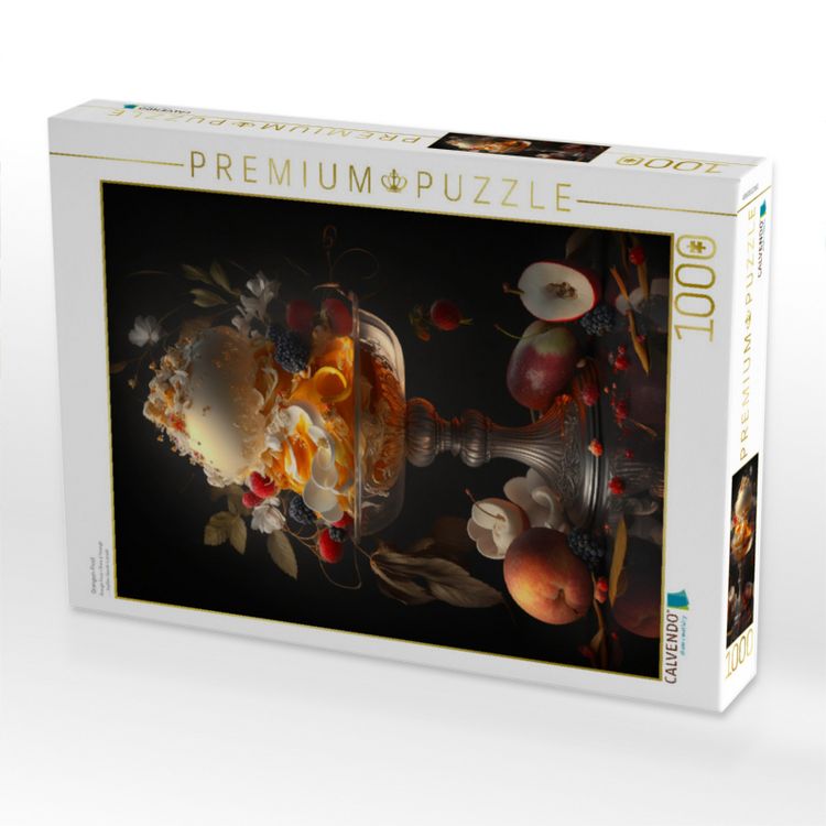 Produktbild: CALVENDO Puzzle Orangen-Frost | 1000 Teile Lege-Gr&ouml;&szlig;e 64x48cm Foto-Puzzle f&uuml;r gl&uuml;ckliche Stunden